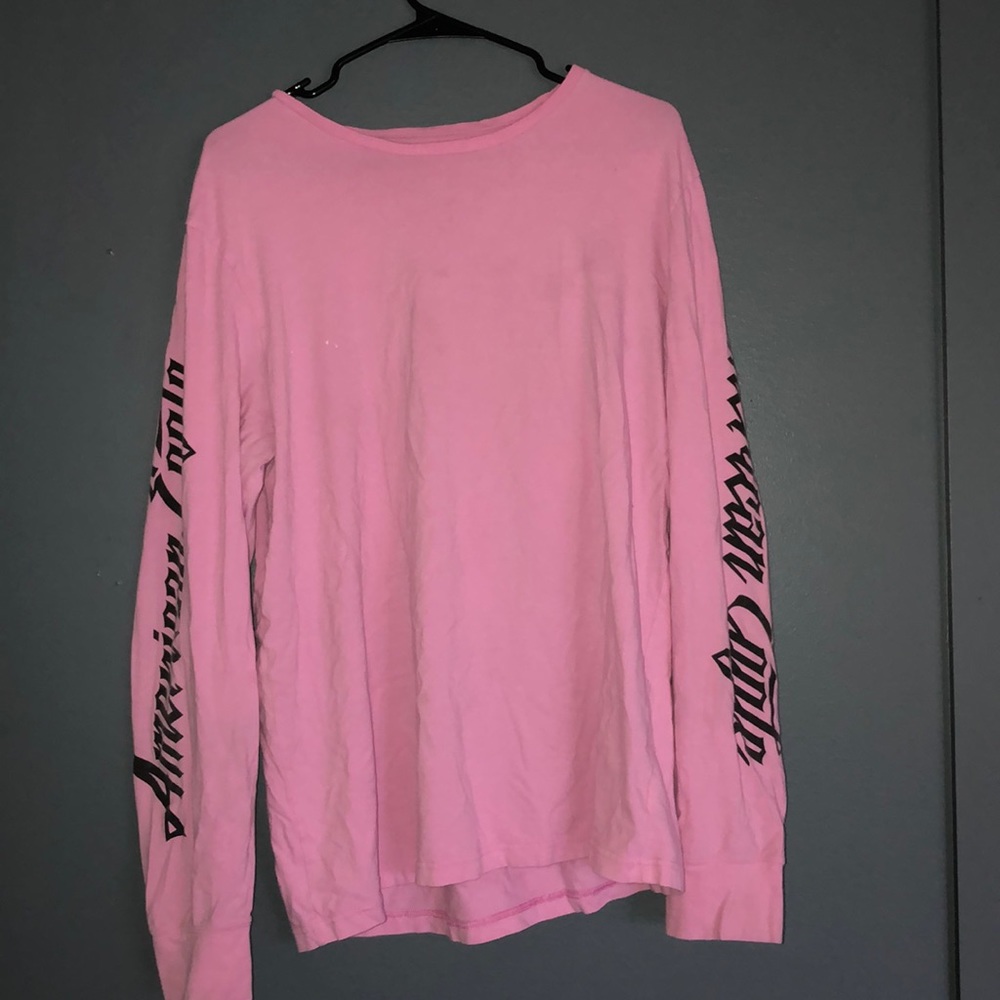 pink american eagle edgy long sleeve